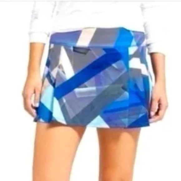 Athleta Electric Geo Speed Skort - Picture 1 of 11